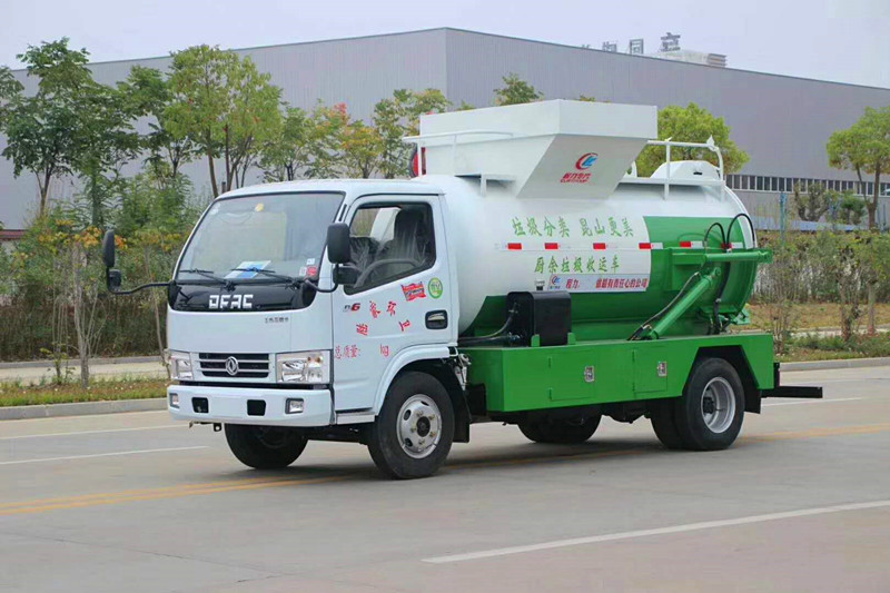 東風5方餐廚垃圾車[圓罐]